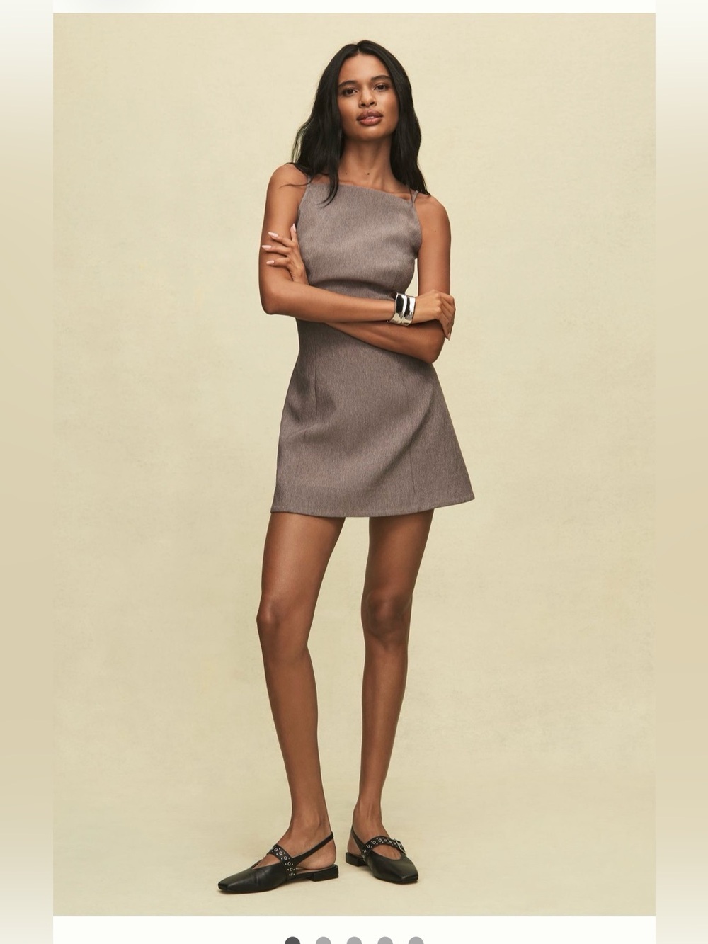 Mare Mare Square-Neck shift dress
